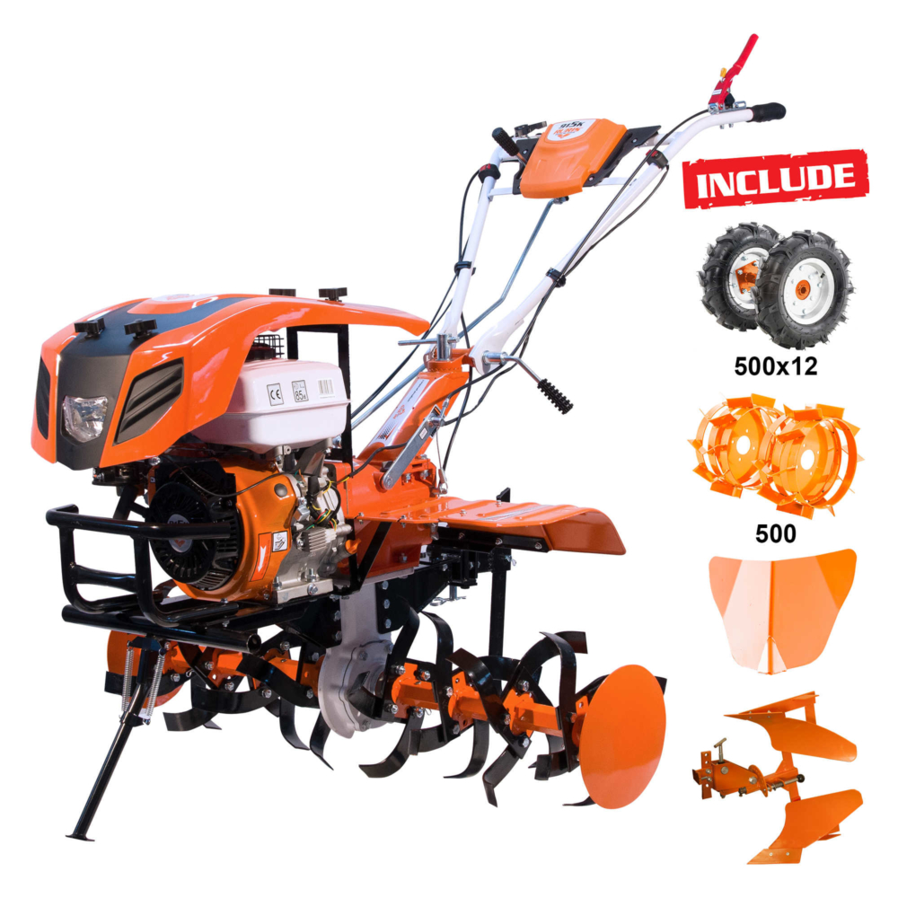 Ruris Profi rotációs kapa 15LE 420cm3 + 4 kerék+ 2 eke